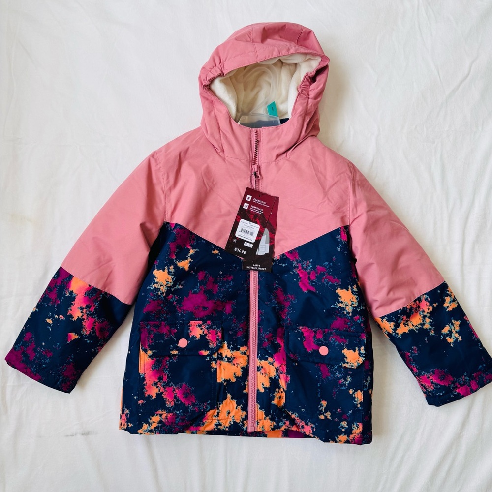 Swiss Tech Pink and Blue Hooded coat/ jacket 4 in 1